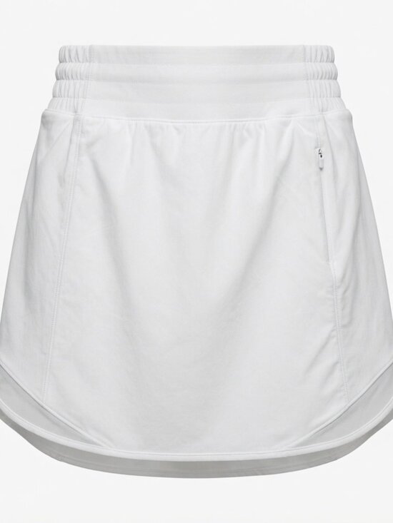 lululemon athletica Dresses & Skirts - NWT Lululemon Sz 2 Long Hotty Hot HR High-Rise White Athletic Skirt Skort Tennis